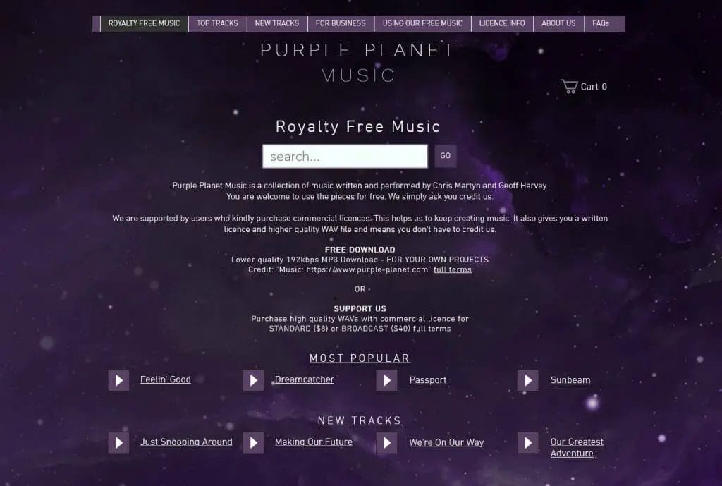 Purple Planet Royalty Free Music 1024x689