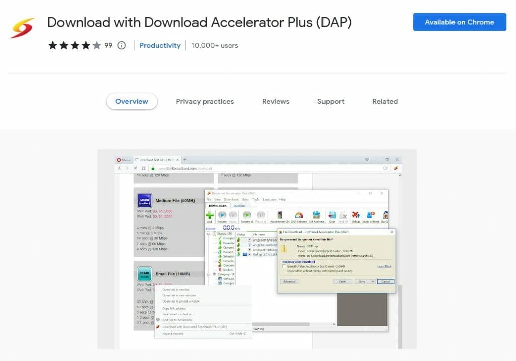 Download With Download Accelerator Plus DAP 1024x716