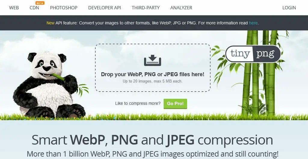 TinyPNG – Compress WebP PNG And JPEG Images Intelligently