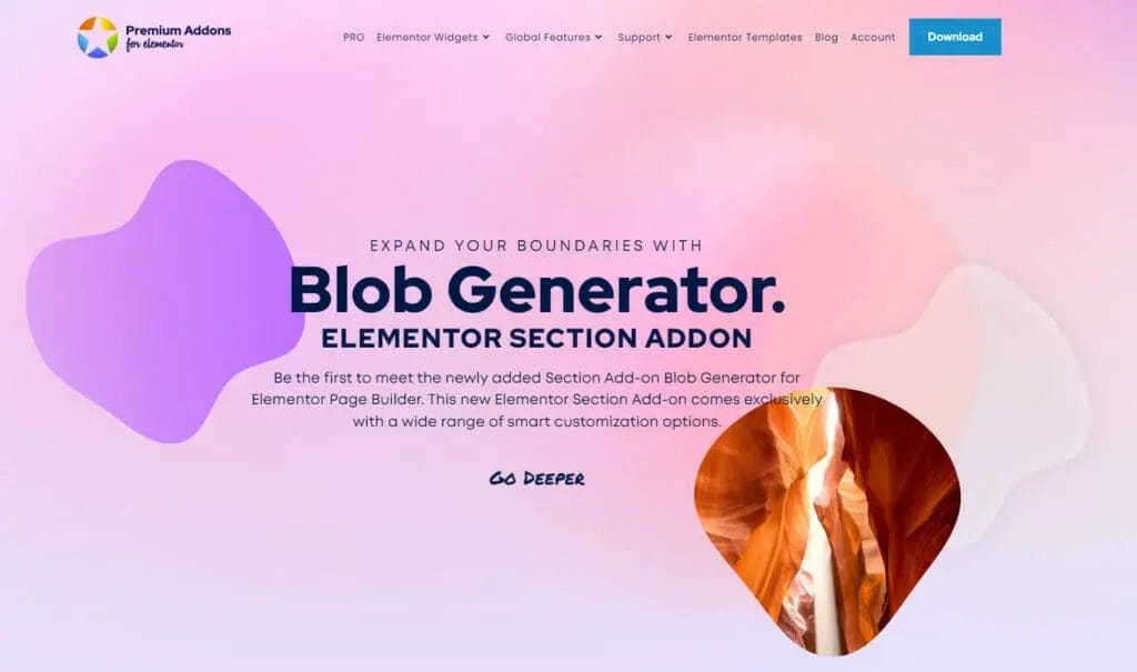 Animated Blob Generator Premium Addons For Elementor 1024x605