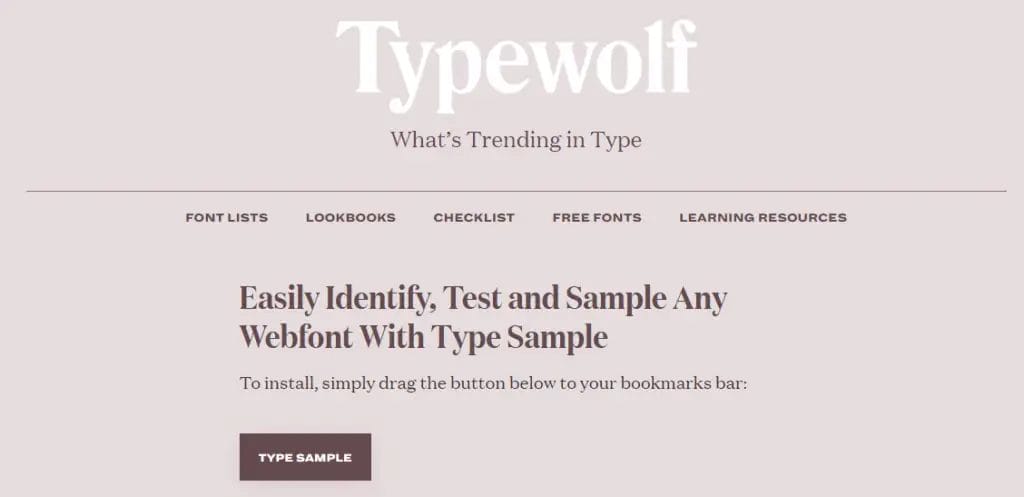 Easily Identify Any Webfont With Type Sample 1024x497