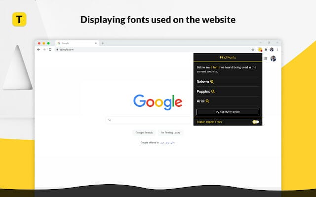 Find Website Used Fonts Chrome Extension