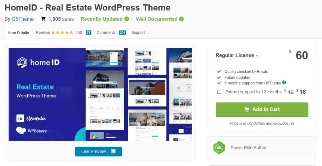 HomeID Real Estate WordPress Theme 1024x528