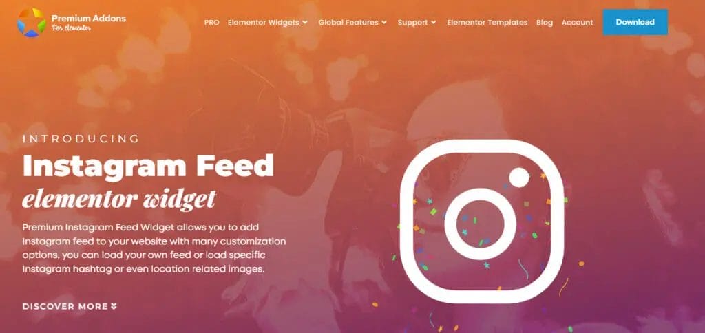 Premium Addons Instagram Feed Widget 1024x484