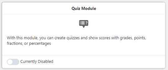 Quiz Module