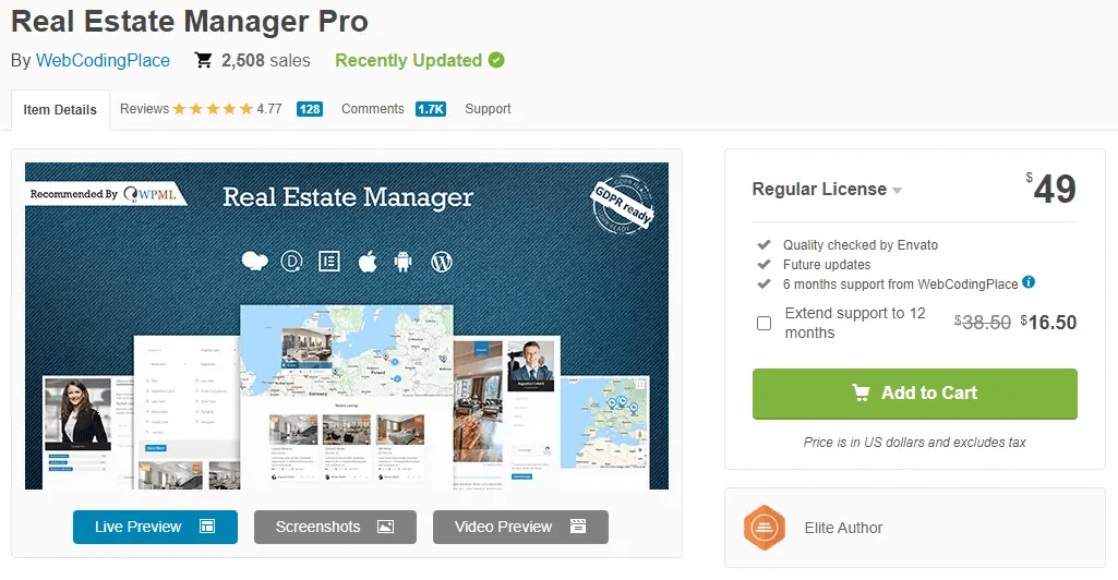 Real Estate Manager Pro By WebCodingPlace