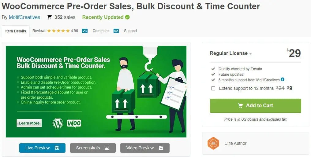 WooCommerce Pre Order Sales Bulk Discount Time Counter By MotifCreatives