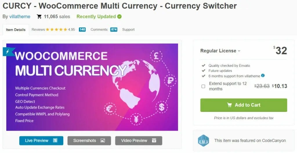 CURCY WooCommerce Multi Currency Currency Switcher 1024x527