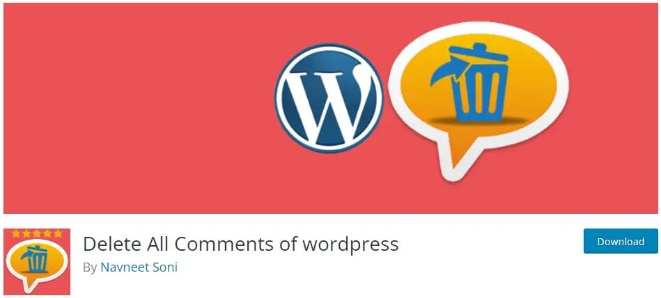 Delete All Comments Of Wordpress By Navneet Soni