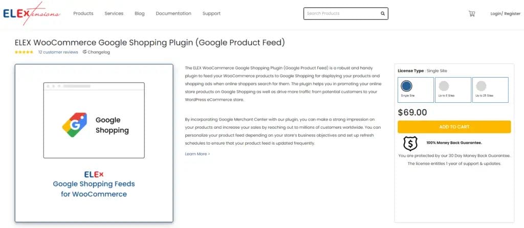 ELEX WooCommerce Google Shopping Plugin Google Product Feed 1024x446