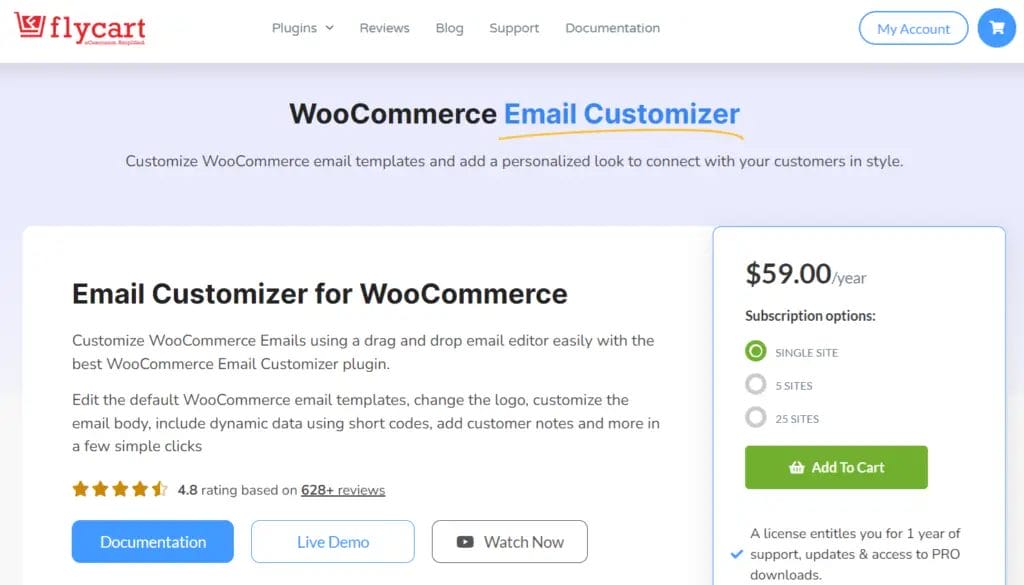 FlyCart WooCommerce Email Customizer 1024x585