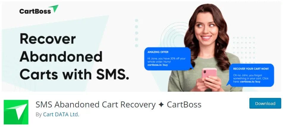 SMS Abandoned Cart Recovery   CartBoss