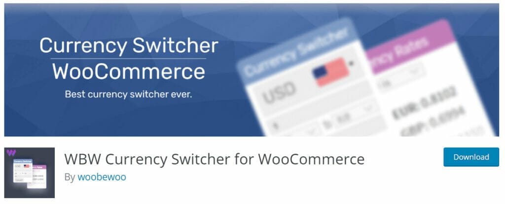 WBW Currency Switcher For WooCommerce 1024x413