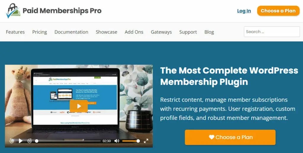 WordPress Membership Plugin And Subscriptions By PMPro 1024x517