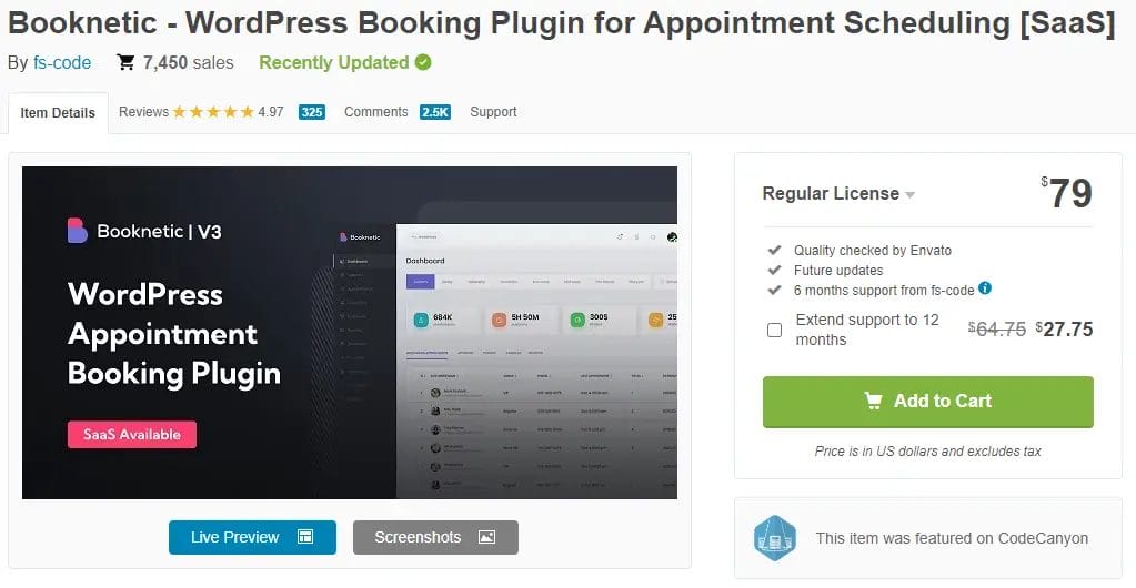 Booknetic WordPress Booking Plugin For Appointment Scheduling
