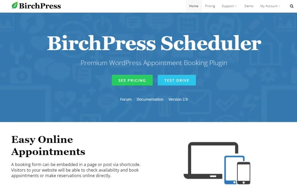 Premium WordPress Appointment Booking Plugin BirchPress Scheduler 1024x651