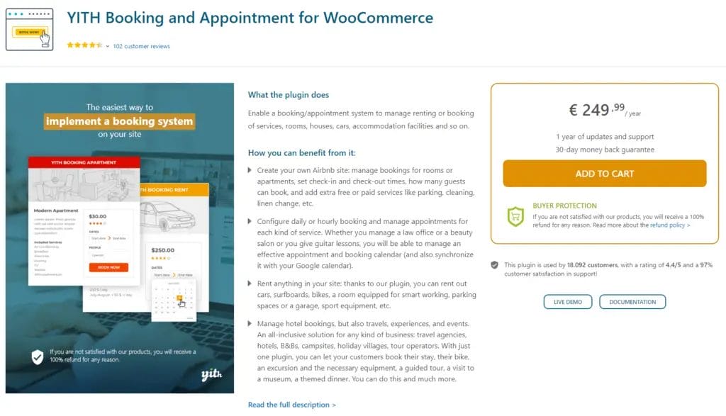 YITH WooCommerce Booking And Appointment 1024x587